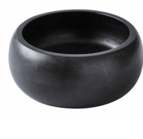 Better Homes & Gardens Medium Wood Serving Bowl, Black