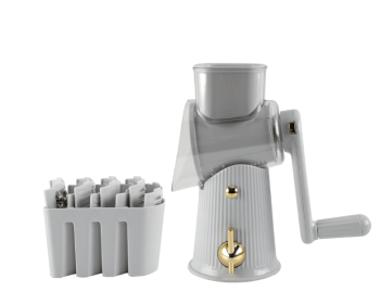 Cook with Color Cheese Grater Rotary – Easy-to-Use Food Shredder for Cheese, Grey