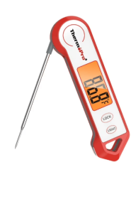 ThermoPro TP19HW Waterproof Meat Thermometer with Magnet, LED Display and Stainless Steel Probe for Grilling, Cooking