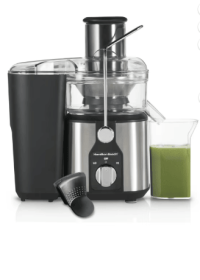 Hamilton Beach Easy Clean Juicer, Juice Extractor, Easy Sweep Cleaning Tool, Big Mouth Chute, 800 W