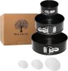 Cake Springform Pan Set of 3 (4 in 7 in 9 in) With 60 Parchment Paper Non Stick Round Cake Pans Sets for Baking Spring Pans for Baking Cheesecake Cake