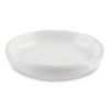 Glazed Stoneware Spoon Rest – White, Round Design, Dishwasher Safe