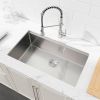 Stainless Steel Kitchen Sink, 30″x19″ Single Bowl, Undermount Handmade Sink in Brushed, with Cutting Board, Colander