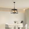 4-Light Farmhouse Chandeliers For Dining Room Black(No Bulbs)NEW SKU:W1340P206636