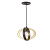 1-Light Matte Antique Bronze Chandelier