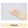 (6 pack) 100% Bamboo Chopsticks, Long-10.43in, 12 Pairs, Red and Natural Bamboo Color