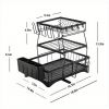 3 Tier Dish Racks for Kitchen Counter - Automatic Drainage Large Dish Drying Rack - Rust Proof Dish Drainers for Kitchen Counter