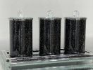 Ambrose Exquisite Three Glass Canister with Tray in Gift Box