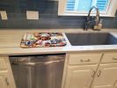 Chocolate Poodle The Chef Dish Drying Mat Absorbent Dish Drying Mat Pad for Kitchen Counter Dish Drainer Mat for Countertop, 14 x 21", Multicolor