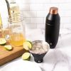 Stainless Steel Cocktail Shaker and Martini Glass Set, Marble