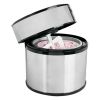 3 Pint Ice Cream Maker with Digital Timer;  Stainless Steel