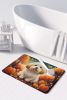 Coton De Tulear Fall Memory Foam Kitchen Mat Machine Washable Anti-Fatigue Mat Cushion Comfort Bath Mat or Kitchen Rug