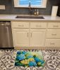 Hydrangeas in Watercolor Memory Foam Kitchen Mat Machine Washable Anti-Fatigue Mat Cushion Comfort Bath Mat or Kitchen Rug