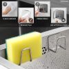 2Pcs Stainless Steel Sponge Holder for Kitchen Sink Scrub Holder for Kitchen Sink Sponge Holder Dish Scrubber Holder Kitchen Sponge Holder for Sink Ad