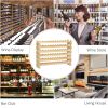 Stackable Wine Rack, Modular Storage Shelves, 72-Bottle Holder, Freestanding Display Rack for Kitchen, Pantry, Cellar, Natural