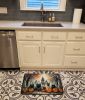 Keeshond Spooky Halloween Memory Foam Kitchen Mat Machine Washable Anti-Fatigue Mat Cushion Comfort Bath Mat or Kitchen Rug