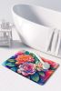Gardenias in Color Memory Foam Kitchen Mat Machine Washable Anti-Fatigue Mat Cushion Comfort Bath Mat or Kitchen Rug