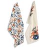 Set of 2 Thankful Grateful Printed Dish Towels Hand Towels Boho Tea Towels Multifunctional Stylish Absorbent Quick Dry Soft 18 x28 inch 100% Cotton Bl