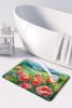 Iowa Wild Prairie Roses in Watercolor Memory Foam Kitchen Mat Machine Washable Anti-Fatigue Mat Cushion Comfort Bath Mat or Kitchen Rug
