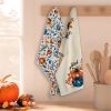 Set of 2 Thankful Grateful Printed Dish Towels Hand Towels Boho Tea Towels Multifunctional Stylish Absorbent Quick Dry Soft 18 x28 inch 100% Cotton Bl
