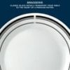 Corelle Brasserie 12-Piece Dinnerware Set â€“ Classic White With Black Rim, Chip-Resistant Plates And Bowls, Service For 4