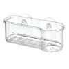 (3 pack) Plastic Kitchen Sponge Holder Sink Caddy, Clear