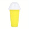400ml Summer Homemade Squeezable Juice Water Bottle, Quick-Frozen Ice Cream Slushy Maker Smoothie Cup