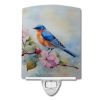 NEW Bluebird Ceramic Night Light Compact, UL-Certified, Ideal for Bedroom, Bathroom, Nursery, Hallway, Kitchen, 6x4x3, Multicolor