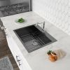 Kitchen Sink Drop-in Topmount Single Bowl Gunmetal Black Stainless Steel Sink